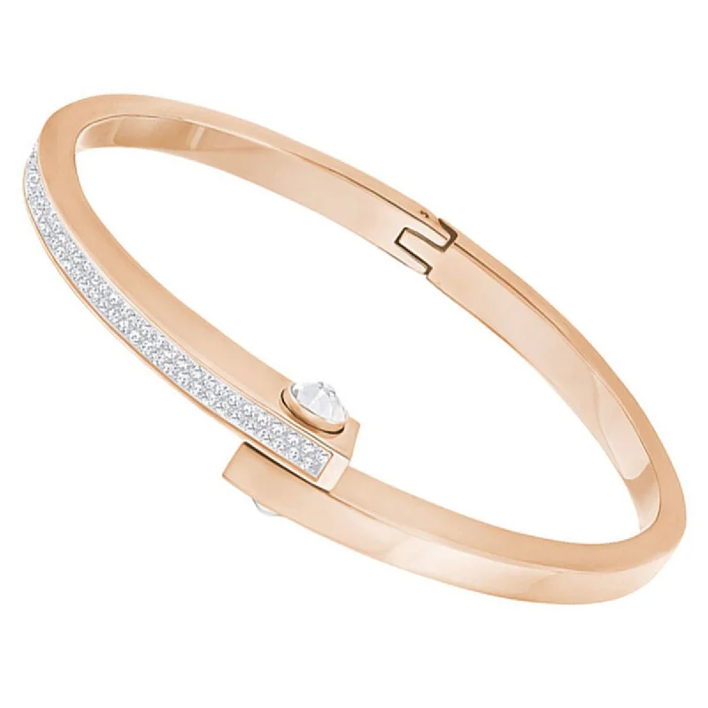 Luxury Pearl Bangles For Timeless Fashion-Swarovski Women's Bangle Bracelet - Get Rose Gold with Crystals | 5294951