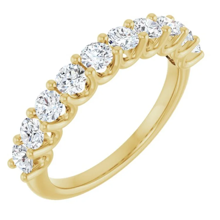 Sparkling Diamond Engagement Rings For Brides-14K Rose 1/3 CTW Natural Diamond Anniversary Band