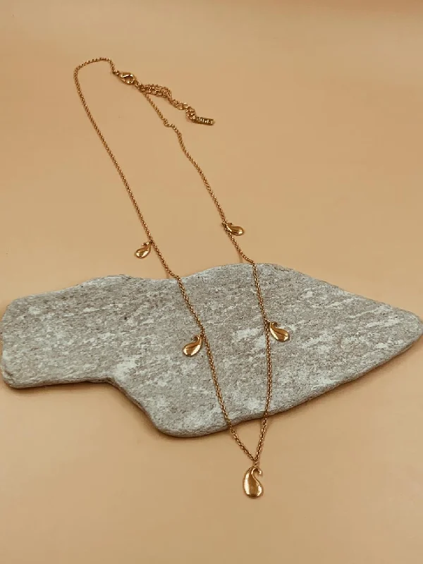 Posse Of Paisleys Necklace | 18kt Solid Gold