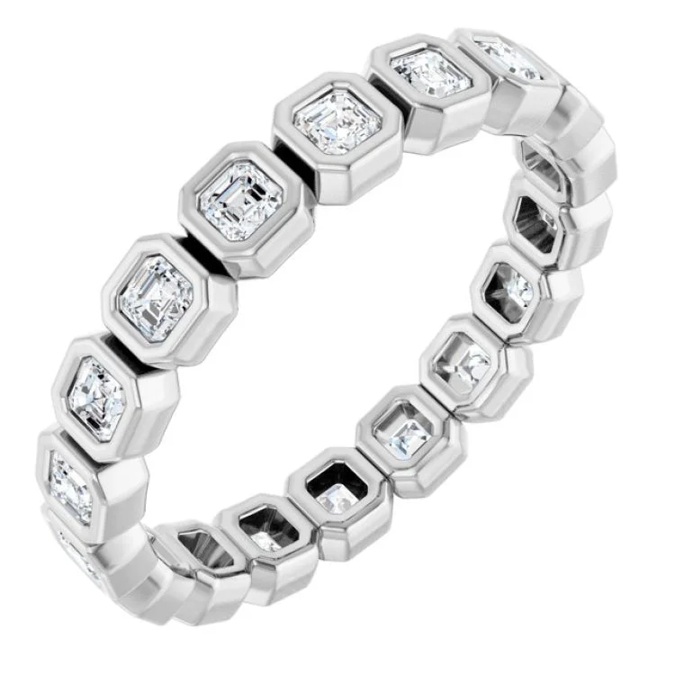 Simple Gold Rings For Everyday Wear-14K Rose 9/10 CTW Natural Diamond Eternity Band