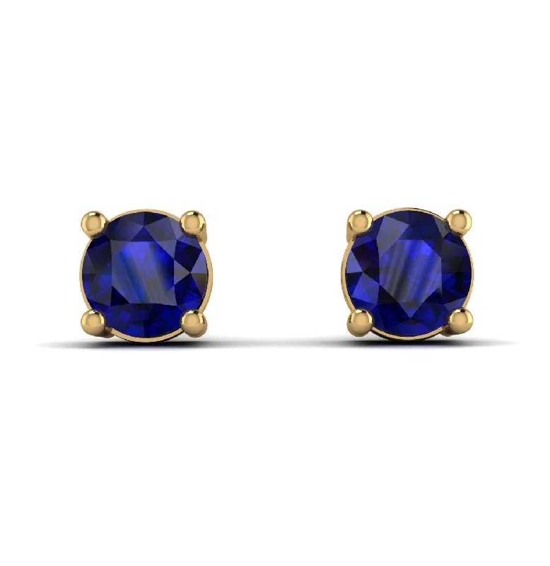 Trendy Earrings For Nighttime Fashion-.25ct Sapphire Earrings - Maci No. 13