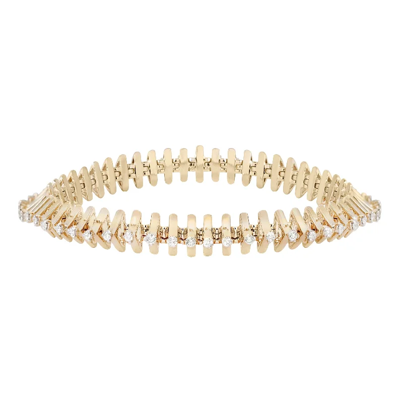 Elegant Gold Bracelets For Timeless Style-Tricone Tennis Bracelet