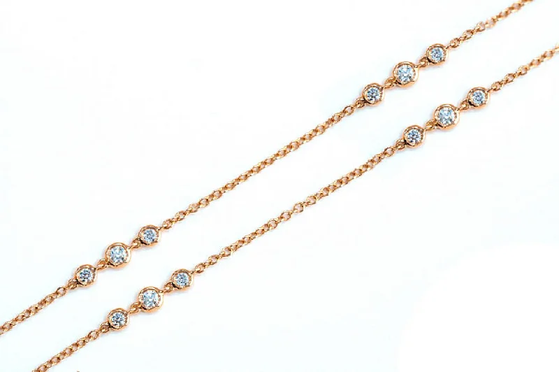 Uneek Cascade Collection Yard Chain Necklace