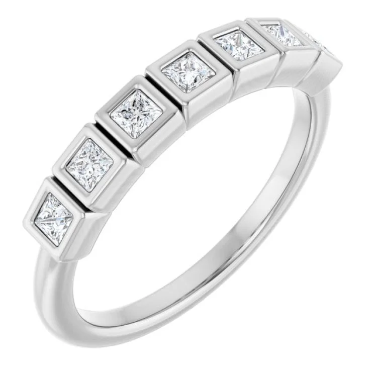 Elegant Cocktail Rings For Evening Glam-14K White 1/3 CTW Lab-Grown Diamond  Anniversary Band