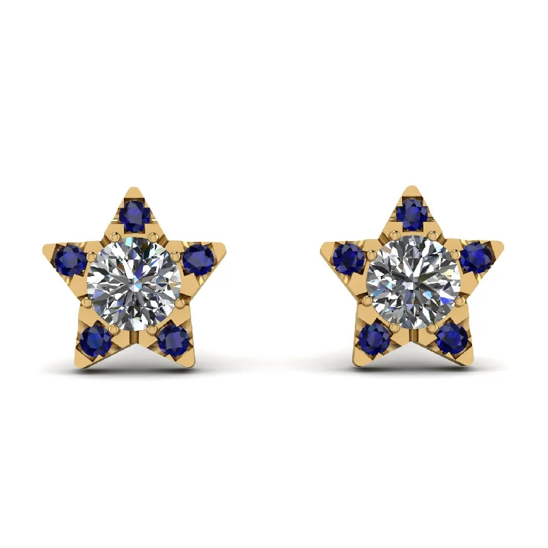 Colorful Resin Earrings For Artistic Fashion-Star Halo Diamond Earrings - Zelda No. 61