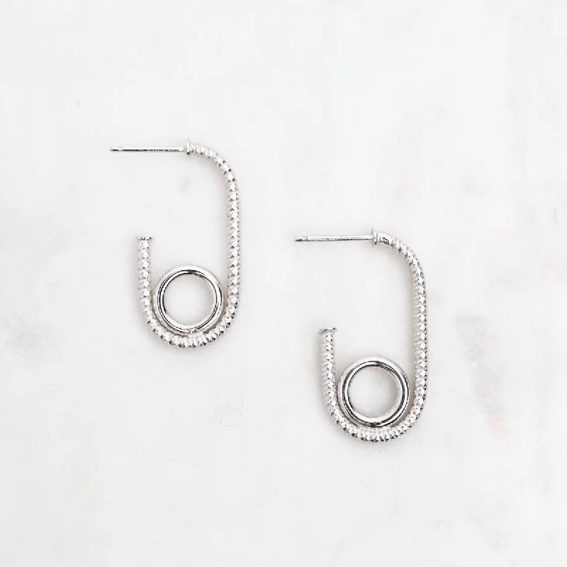 Elegant Earrings For Special Occasions-Pipe Hoop Earrings