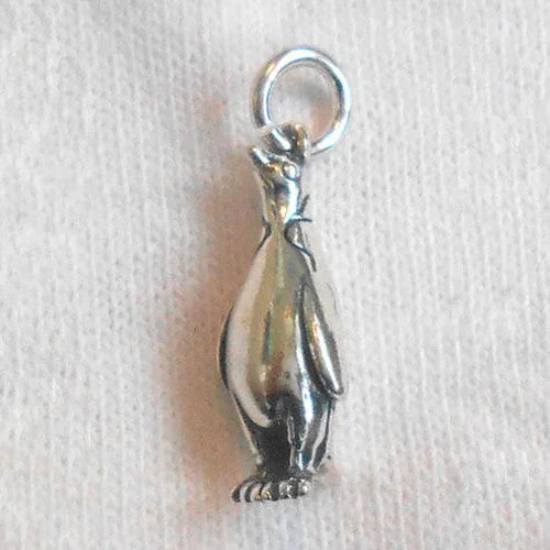 King Penguin Silver Pendant / Necklace by Kabana (includes chain)