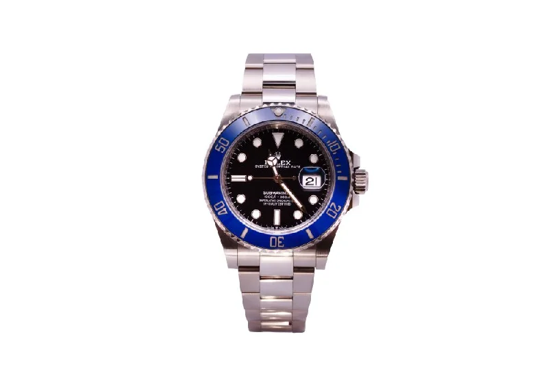 Unique Smart Watches For Personalized Wear-Pre-Owned “Cookie Monster” Submariner Full Set 126619LB White Gold