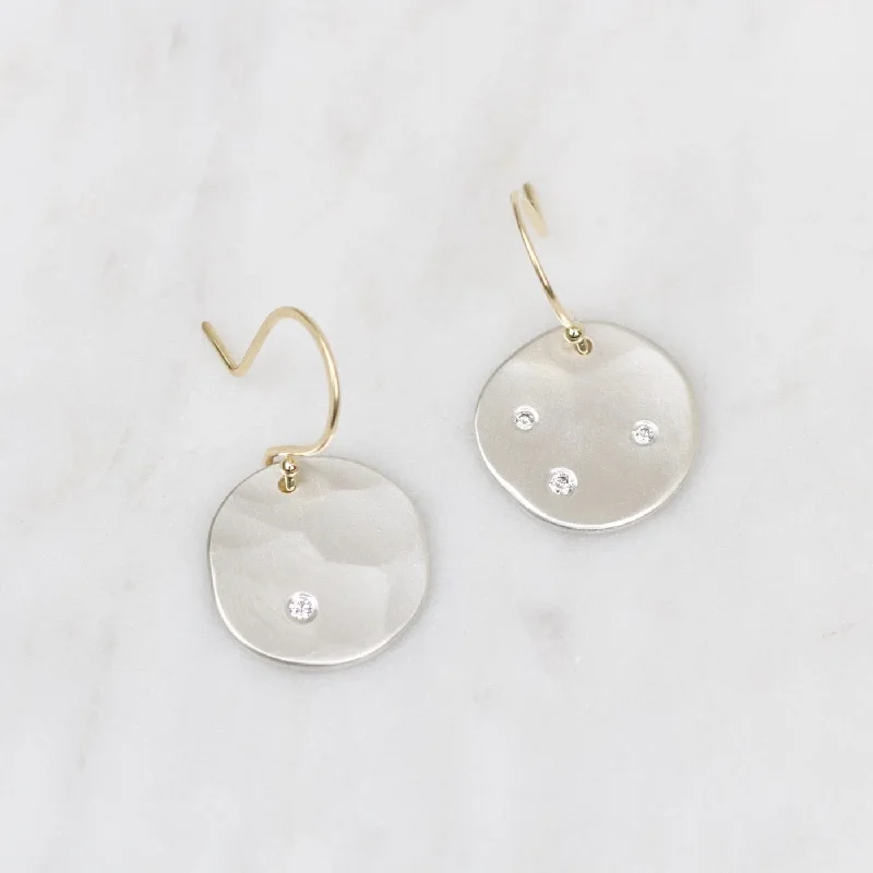 Fun Earrings For Playful Looks-Silver Ursa Minor Earrings