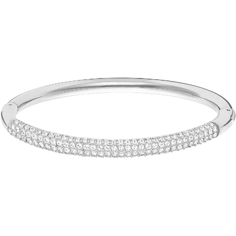 Gorgeous Mother-of-Pearl Bangles For Elegant Style-Swarovski Women's Bangle Bracelet - Rhodium Plated | 5032845