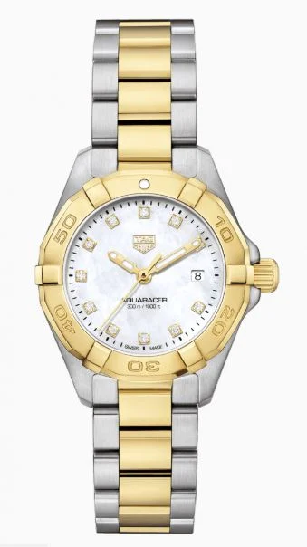 Beautiful Luxury Watches With Diamond Encrustations-TAG HEUER AQUARACER QUARTZ