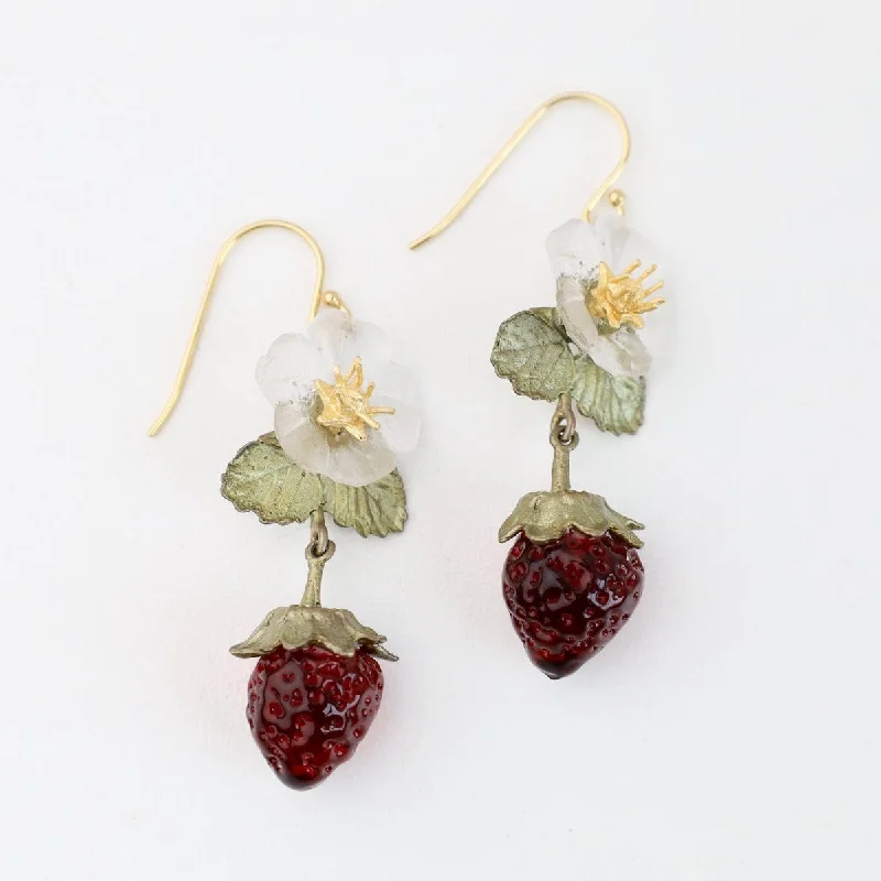 Classic Gold Earrings For Timeless Looks-Strawberry Wire Earrings