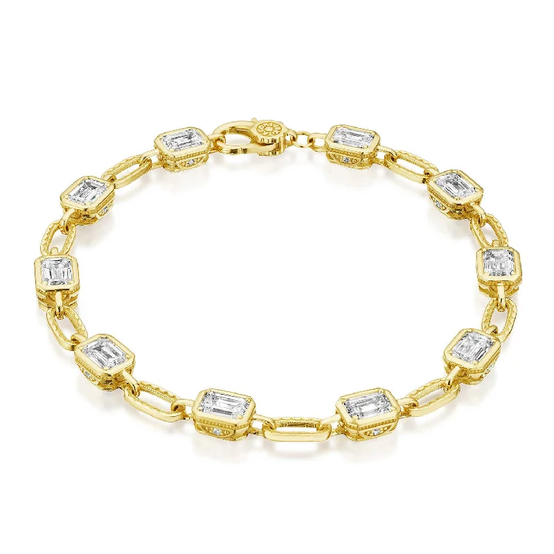 Trendy Stainless Steel Bracelets For Casual Glam-TACORI Allure | Lab Grown Diamond Bracelet FB825EC55X4LDY