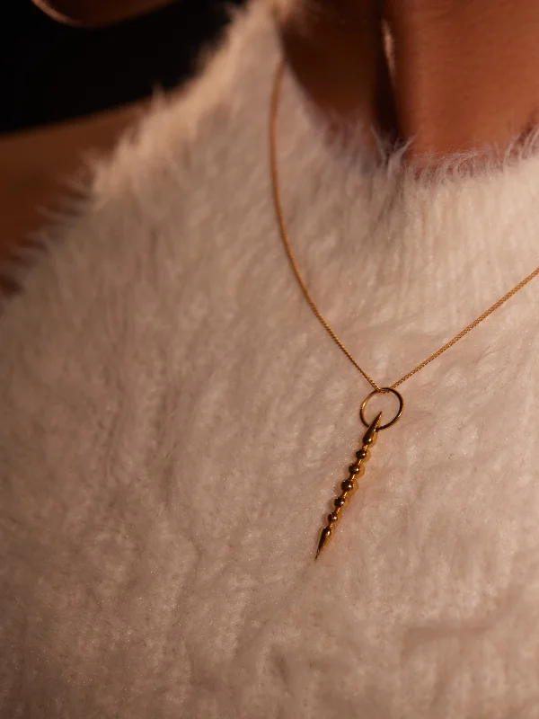 Hanie Spike Pendant Necklace