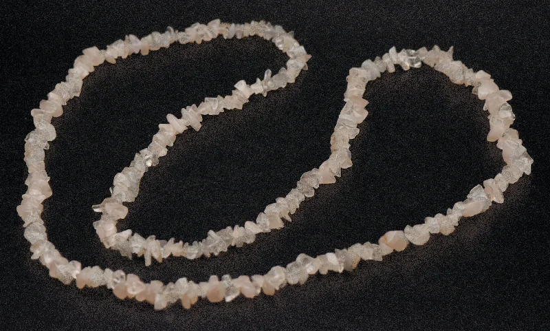 Rose Quartz Chip Bead Necklace - 39.5"