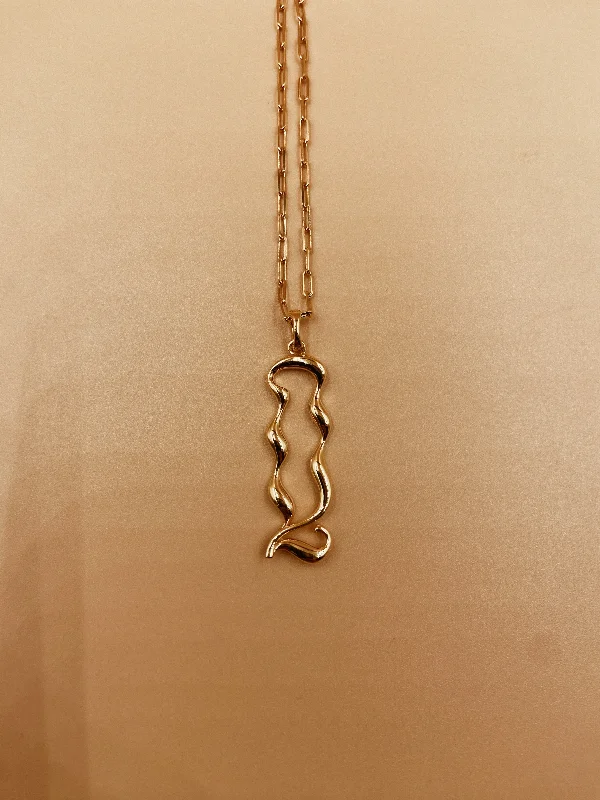 Letter Q Necklace in 925 Sterling Silver