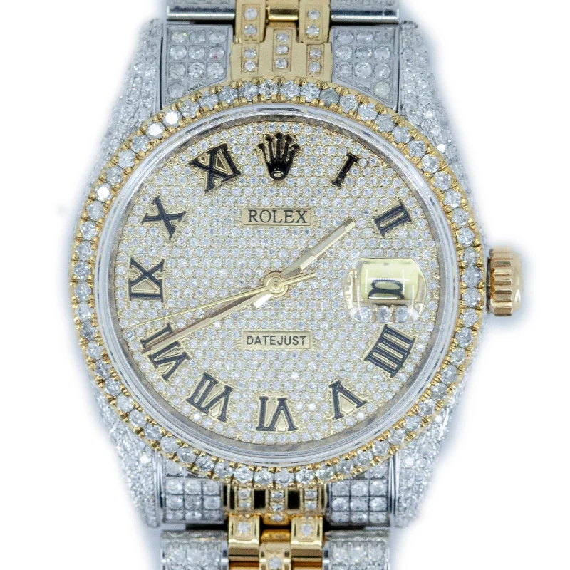 Elegant Diamond Watches For Special Occasions-Iced-Out DateJust Timepiece 16013