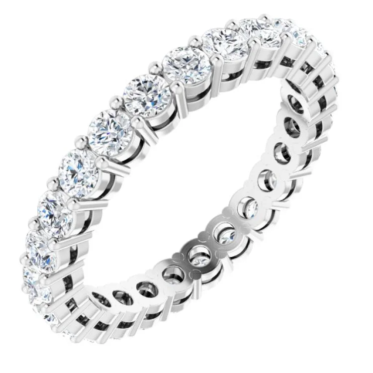 Sparkling Gemstone Wedding Rings For Elegant Fashion-Platinum 1 1/2 CTW Lab-Grown Diamond  Eternity Band