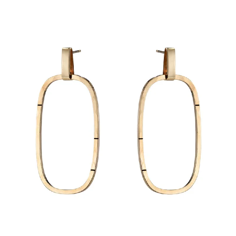 Crystal Drop Earrings For Sparkling Fashion-Gold Hybrid Earrings