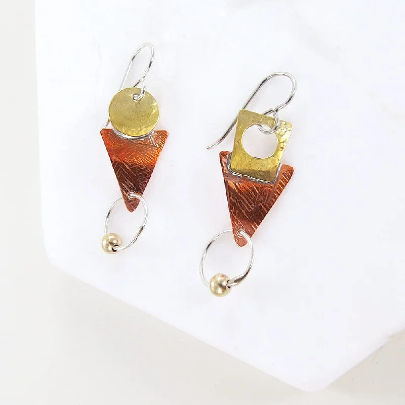 Handcrafted Earrings For Unique Style-Puzzle Geo Earrings