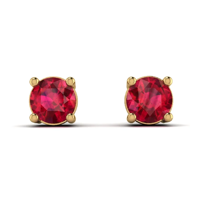 Handmade Resin Earrings For Bold Style-.25ct Ruby Earrings - Maci No. 10