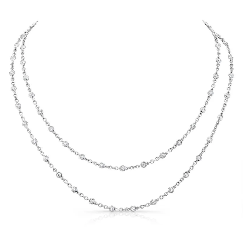 Uneek 32-Inch Diamonds-by-the-Yard Necklace