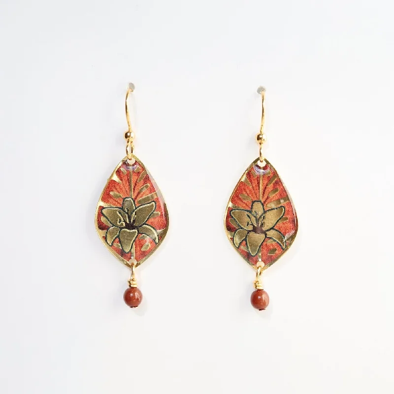 Colorful Gemstone Earrings For Bold Statements-Golden Tantalizing Tiger Lillie Earrings