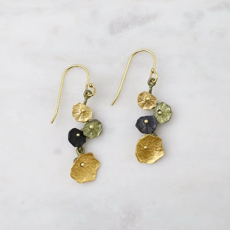 Artistic Stud Earrings For Casual Style-Nasturtium Earrings