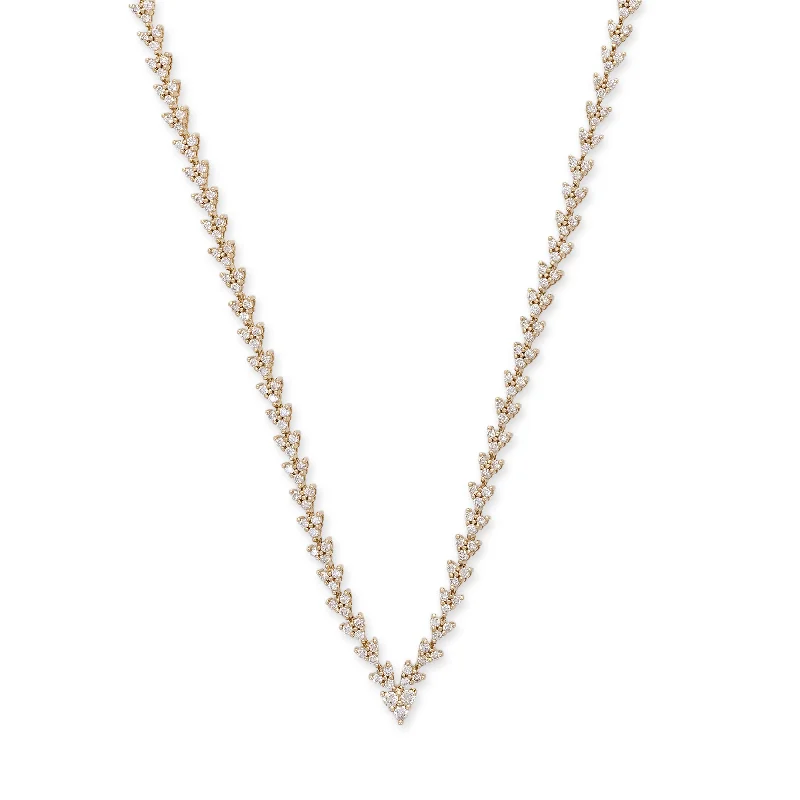 DIAMOND LIZETTE V NECKLACE