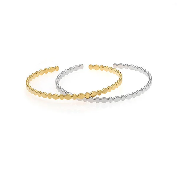 Elegant Rose Gold Bangles For Chic Fashion-Spade Bangle