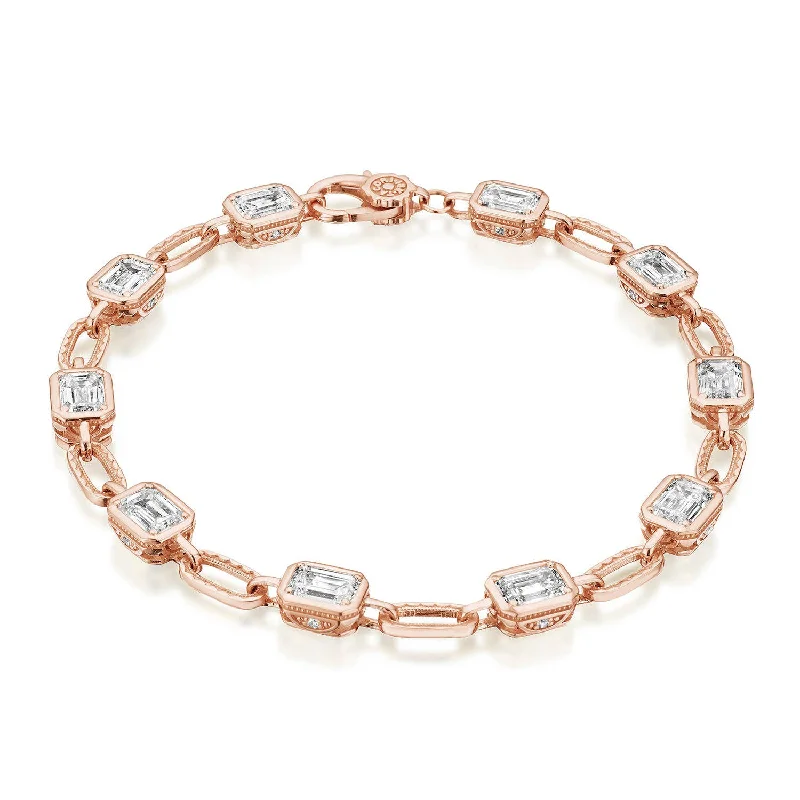 Custom Gold Bracelets For Personalized Gifts-TACORI Allure | Lab Grown Diamond Bracelet FB825EC55X4LDPK