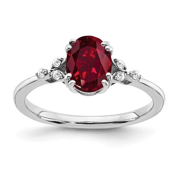 Timeless Wedding Rings For Memorable Moments-Sterling Silver Oval Gemstone And Diamond Rings