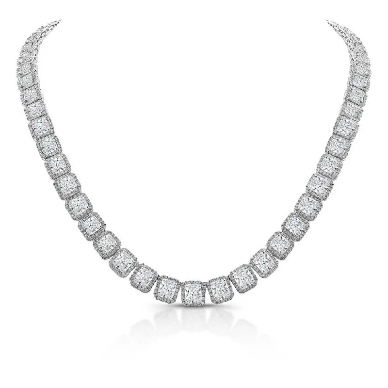 Uneek Cushion Cut Diamond Signature Necklace