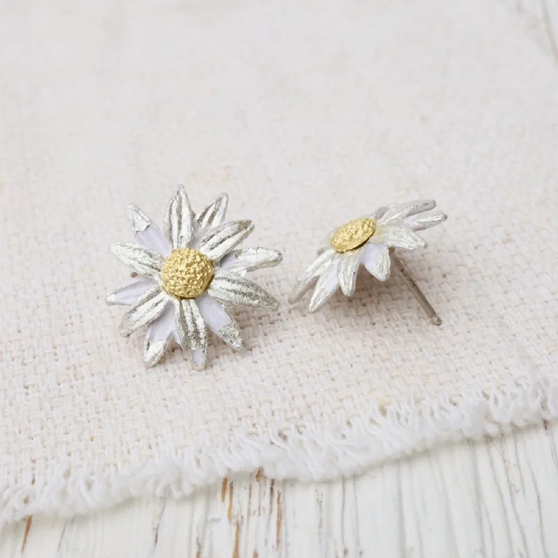 Vibrant Earrings For Bright Fashion-Daisy Post Earrings