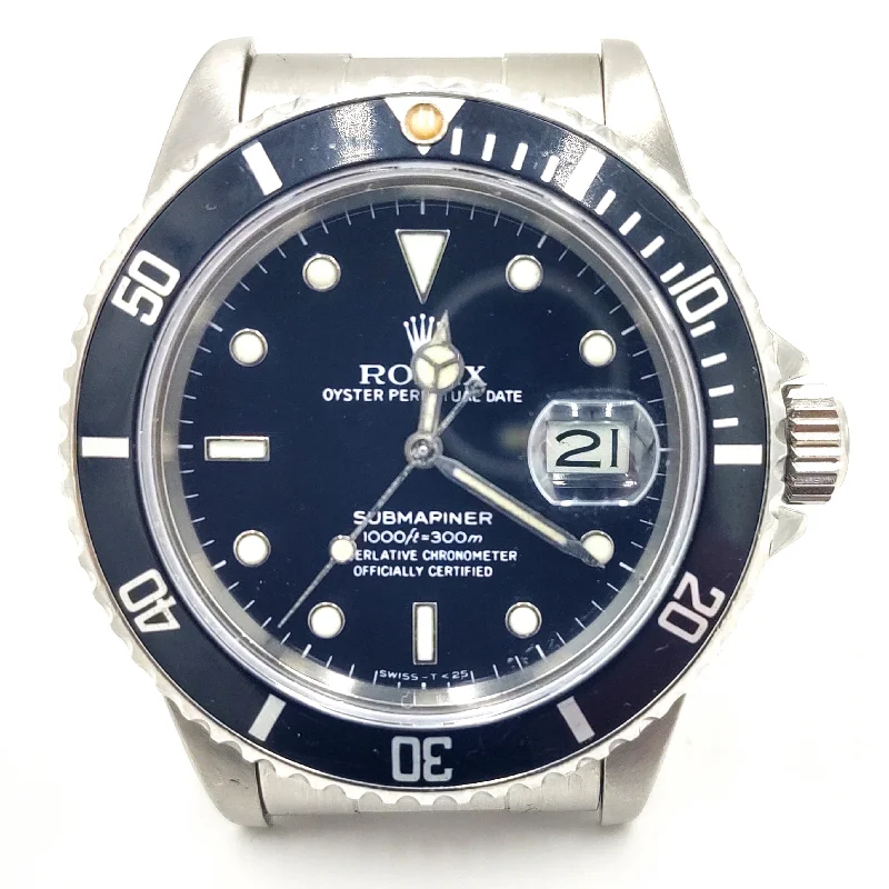 Customizable Sports Watches For Personalized Tracking-Pre-Owned Submariner 16800 Stainless Steel 1984