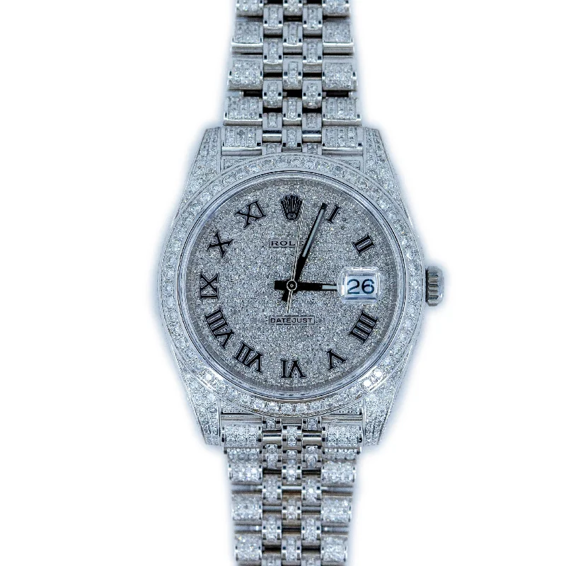 Stylish Multi-Function Watches For Practical Wear-Iced-Out DateJust Timepiece 126300