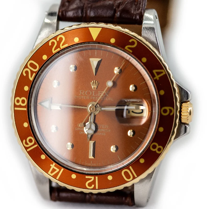 Elegant Stainless Steel Watches For Timeless Wear-Pre-Owned GMT Master RootBeer