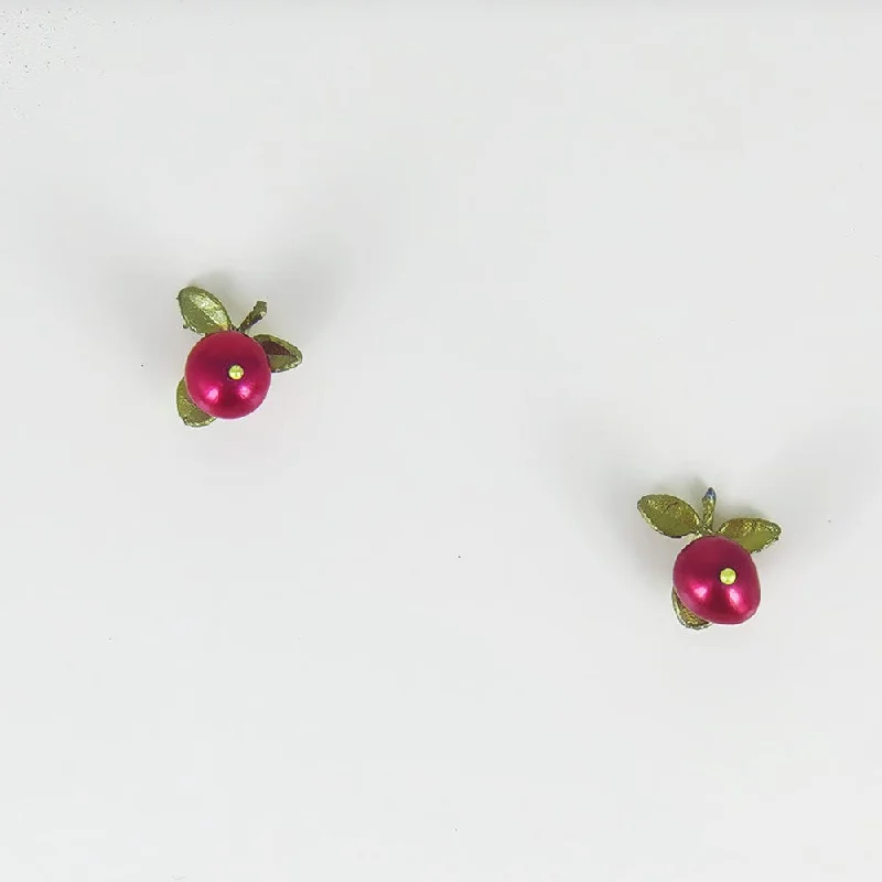 Fashionable Stud Earrings For Timeless Looks-Cranberry Post Earrings