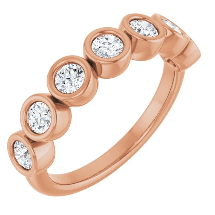 Elegant Engagement Rings For Timeless Glam-14K Rose 5/8 CTW Lab-Grown Diamond  Anniversary Band