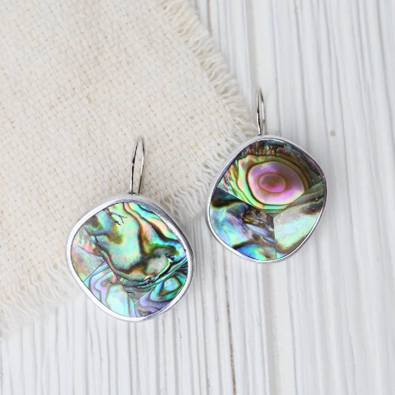 Custom Handmade Earrings For Personalized Fashion-Paua Kidney Resin Earrings