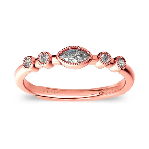 Unique Gemstone Rings For Colorful Fashion-Zarkan Eye of Protection Rose Gold Pure 925 Silver Ring