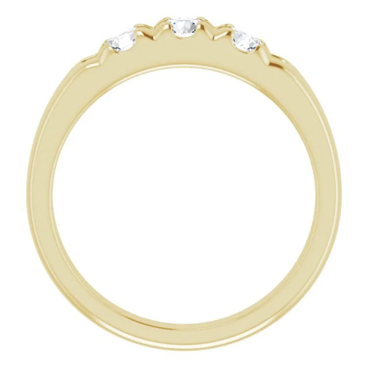 Timeless Wedding Bands For Lasting Love-14K Yellow 5/8 CTW Natural Diamond Anniversary Band