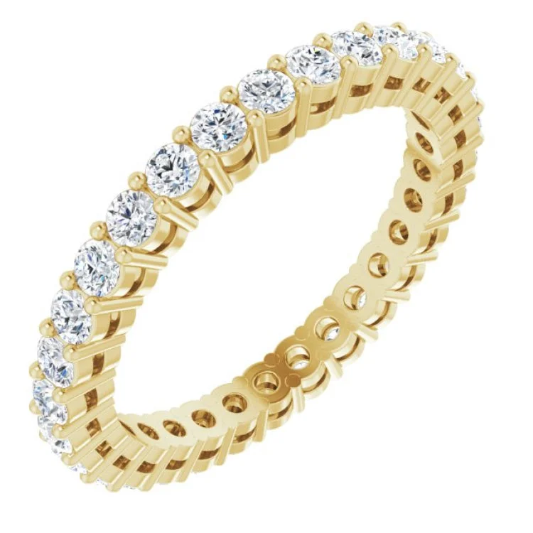 Elegant Engagement Rings For Timeless Glam-14K Yellow 9/10 CTW Lab-Grown Diamond  Eternity Band