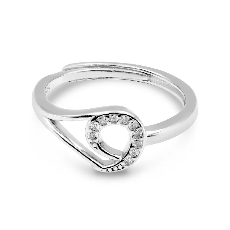 Trendy Stackable Rings For Layered Style-Zarkan Minimal 925 Silver Loop Ring