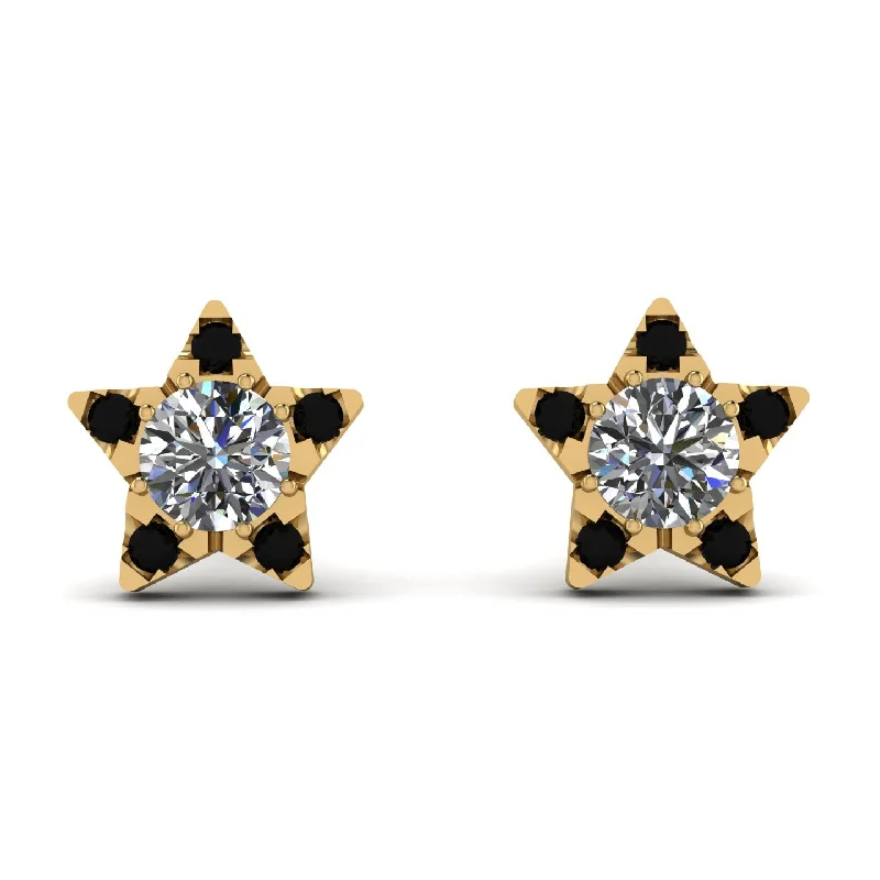 Crystal Drop Earrings For Sparkling Fashion-Star Halo Diamond Earrings - Zelda No. 31