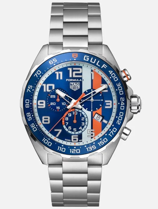 Luxury Diamond Watches For Special Occasions-TAG HEUER FORMULA 1 CHRONOGRAPH X GULF