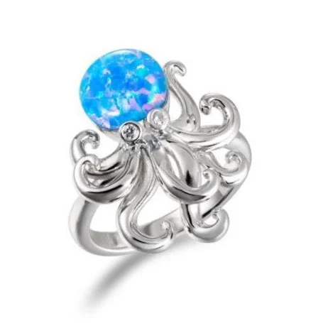 Gorgeous Engagement Rings For Memorable Proposals-Opal Kraken Ring by Alamea