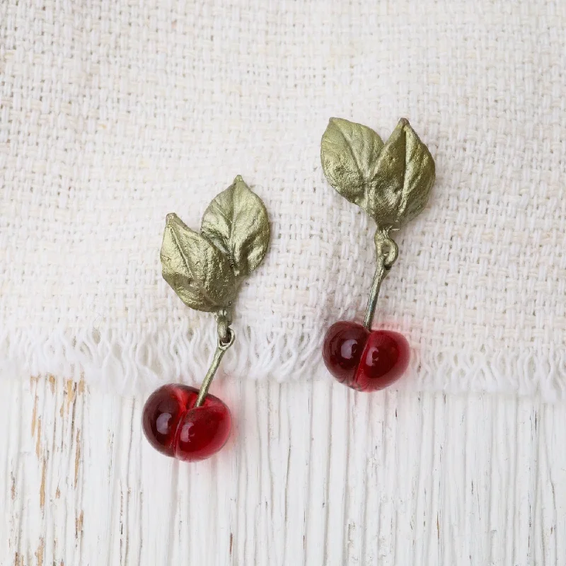 Luxury Earrings For High-End Fashion-Morello Cherry Earrings