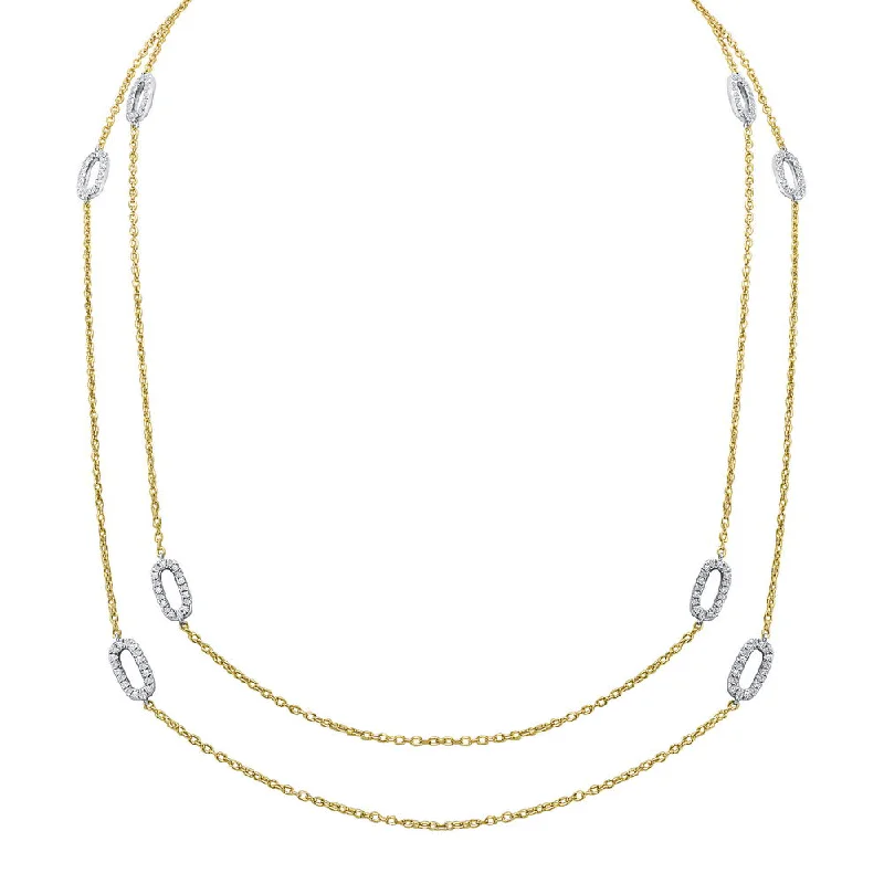 Uneek Cascade Collection Yard Chain Necklace